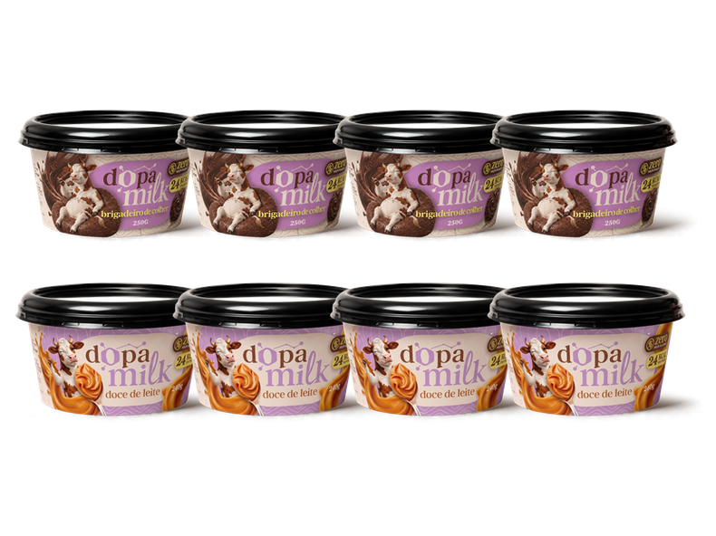 Kit 4 Doces de Leite + 4 Brigadeiros